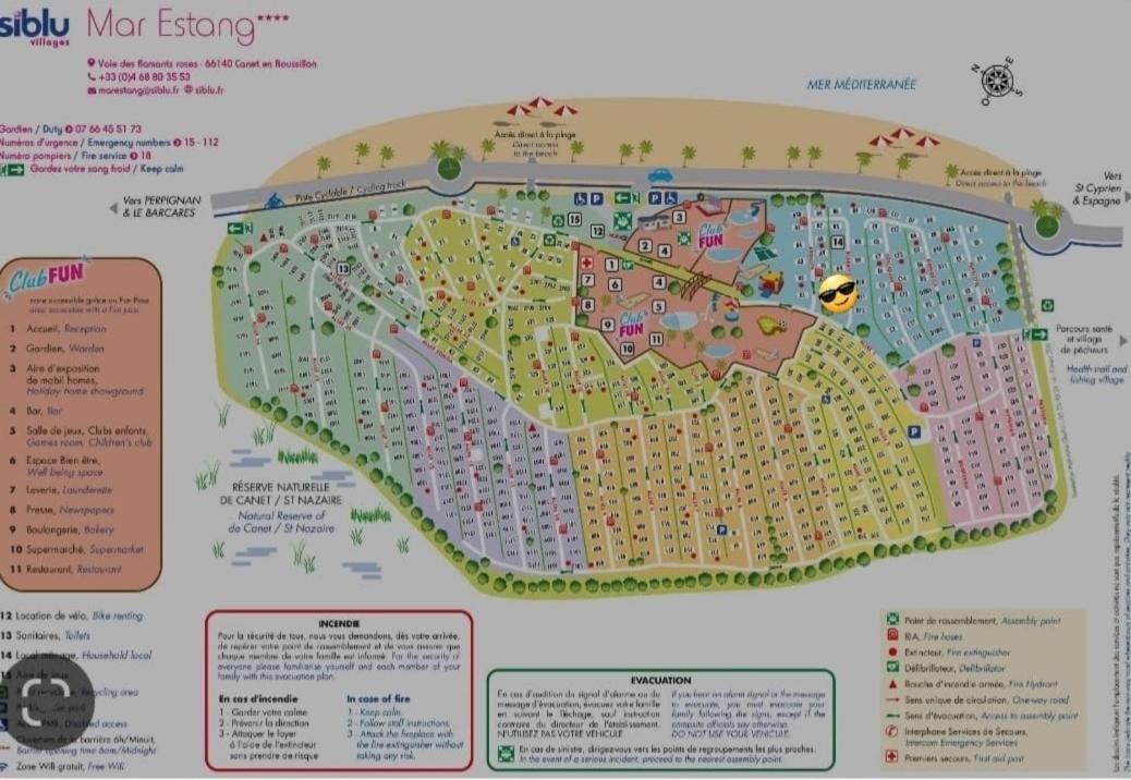 Mobil-Home Le Cocon Fun Pass Non Inclus กาเนต์-อ็อง-รูสซียง ภายนอก รูปภาพ