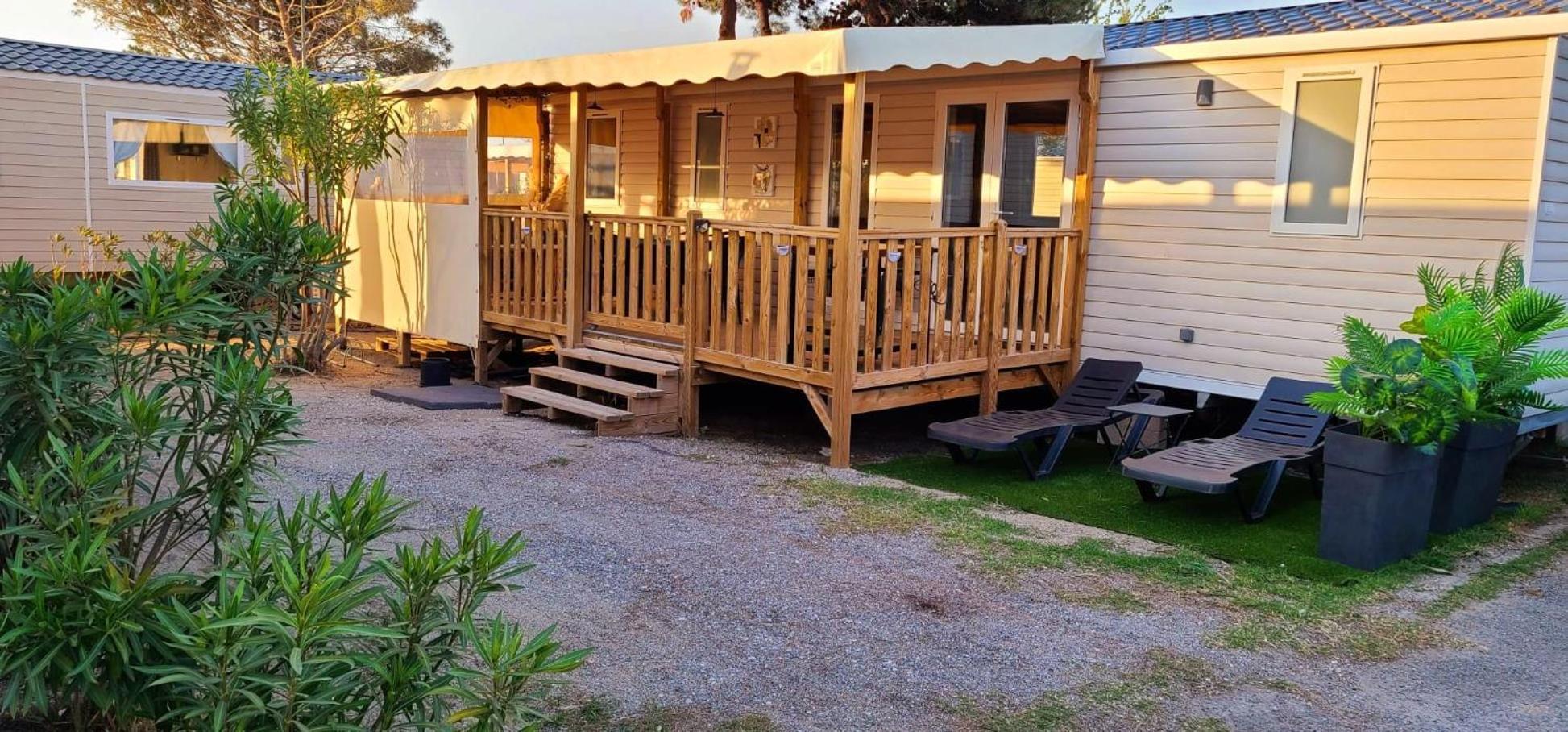 Mobil-Home Le Cocon Fun Pass Non Inclus กาเนต์-อ็อง-รูสซียง ภายนอก รูปภาพ